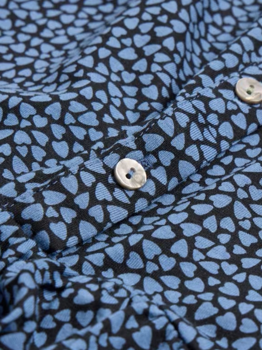 White Stuff Everly Heart Print Shirt Dress - Picture 4 of 7